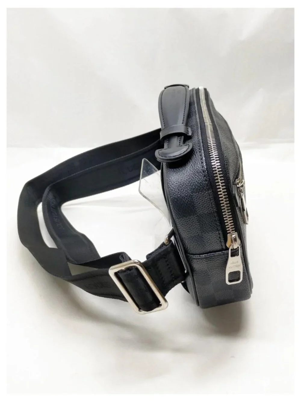 Authentic Louis Vuitton Ambler Damier Graphite Belt Bag Crossbody LV Luxury
